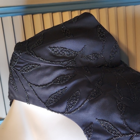 Vintage Black New Image Beaded Gown - Picture 4 of 15